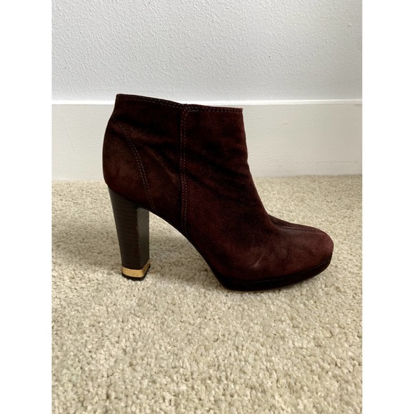 Tory Burch Brown Suede Boots - Picture 1 of 7